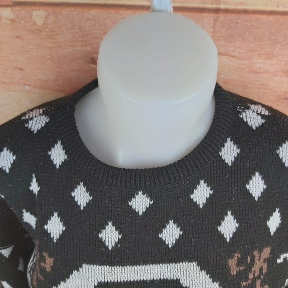 VINTAGE Aztec knitted crew neck sweater Made in Canada - Picture 3 of 10